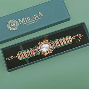 Tripti Antique Designer Brass Watch Bracelet - Product Image 4