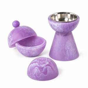 Brûleur d'encens en bois avec incrustation de résine noire et insert en acier inoxydable, brûleur d'arômes décoratif artisanal, fournisseur en gros - Product Image 6