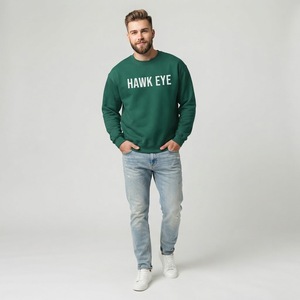 HAWK EYE SPORTS Sweat à capuche décontracté pour homme, en polaire 350g, imperméable, écologique, respirant, anti-plis, séchage rapide, collection automne - Product Image 1