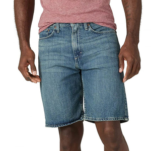 Streetwear Denim Shorts Distressed Embroidery Rhinestone Fitness Jogger Athletic Workout Gym Mesh <b>Jeans</b> Shorts <b>Men</b> - Product Image 3