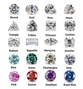 Pierre de Moissanite en vrac en gros, taille brillant rond, couleur D, pureté VVS, pierre de bijouterie cultivée en laboratoire avec effet de feu, certifiée - Product Image 6