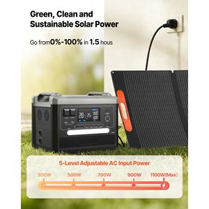Stazione di Alimentazione Portatile 2400W con Pannello Solare Pieghevole 200W e Batteria LiFePO4 Espandibile 2160Wh, Generatore Solare ad Alta Capacità - Product Image 3