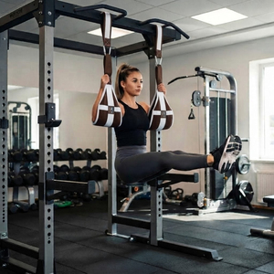Correas AB para Fitness con Cinta de Nylon Resistente, Soporte Cómodo para Codos, para Entrenamiento Abdominal y Ejercicios con Barra de Dominadas - Product Image 4