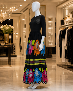 2026 Skirts Embroidery Women Customized High Quality Pacific Island Wear Micronesian Fabric Embroidery Work Skirts Custom - Product Image 2