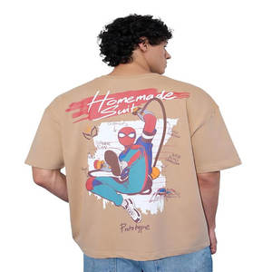 เสื้อยืดโอเวอร์ไซส์แบรนด์ดัง แขนสั้น ทรงหลวม คอกลม ลุคย้อนยุค ซักฟอกแบบวินเทจ สำหรับผู้ชาย ใส่ได้ในฤดูร้อน - Product Image 1