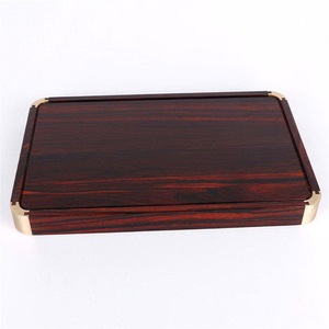 Plateau de service en bois massif de luxe, idéal pour le thé, le café et les aliments – Nouveauté très prisée - Product Image 2