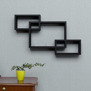 Latest Wooden <b>Shelf</b> Wall Mounted Storage <b>Shelves</b> for Home Hotels Living Room Kitchen Bathroom Home Decor Accessories Wholesale - Product Image 1