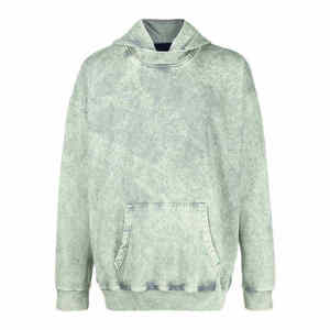 Sudadera con Capucha de Algodón con Efecto Ácido, Oversize, Estilo Pullover, Personalizada, de Alto Gramaje, para Streetwear Urbano y Casual - Product Image 3