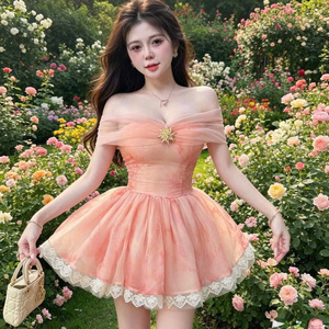 เดรสยาวมินิเซ็กซี่ ฟรีไซส์ สำหรับผู้หญิง ดีไซน์เรียบหรู สีพื้น ซักได้ สวมใส่สบาย เหมาะสำหรับโอกาสลำลองหรือเป็นทางการ ทรงเข้ารูปช่วงเอว ผ้าไหมเนื้อนุ่ม - Product Image 3
