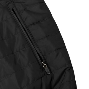 Gilet matelassé sportif coupe-vent et hydrofuge noir pour homme, col montant, fermeture éclair, sans manches, vêtement d'extérieur d'automne ODM - Product Image 6