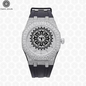 Reloj de Lujo para Hombre Charm, de Acero Inoxidable, 40 mm, Analógico, Mecánico, con Cristal, Diamantes, Brazalete, Fecha Automática, Botón de Fecha, Cierre Oculto, 10 Bar - Product Image 1