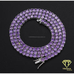 Collar de tenis con diamantes cultivados en laboratorio VVS al por mayor, plata de ley 925, joyería de lujo para minoristas - Product Image 6