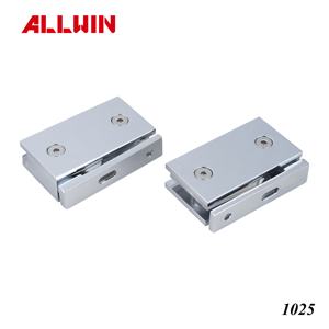 Adjustable Modern Style Brass Wall Mount Glass <b>Door</b> Hinges - Product Image 5