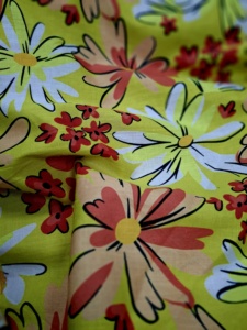 Tela de Lino y Algodón Orgánico Suave, Tejida, Estampada, 140GSM, Peso Medio, para Vestidos y Prendas de Vestir, Superventas - Product Image 1