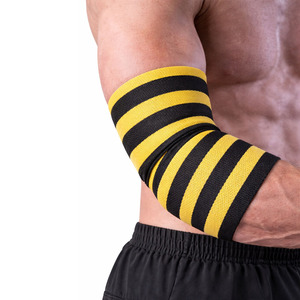 Attelle de coude élastique robuste en néoprène avec fermeture pour la musculation, l'haltérophilie, la protection des bras et l'équipement d'entraînement - Product Image 1