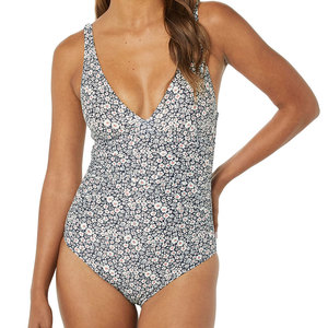 New Style Quick Dry Women's Swimming Suit 1 Piece Front Logo <b>V</b>-<b>Strings</b> Spandex/Polyester Beachwear Wholesale - Product Image 1