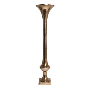 Jarrón Decorativo de Aleación Premium con Diseño de Pétalos para Ambientes Contemporáneos y Encantadores Detalles de Arreglos Naturales - Product Image 1