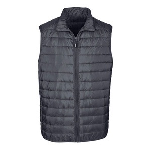 <b>Mens</b> Stylish Sleeveless Puffer Vest <b>Jacket</b> With High Neck Collar And Functional <b>Utility</b> Pocket Features - Product Image 4