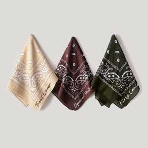 Pañuelos Personalizados con Serigrafía de KS-Corporation |   100% Algodón y Seda, Logotipo Personalizado, Unisex, Multifuncional, Transpirable, Ecológico - Product Image 4