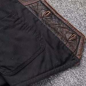 Nuevo Chaleco de Cuero de Diseño Casual, Prenda Exterior Vintage de Alta Calidad, Chalecos de Cuero Genuino Marrón Oscuro, Chaquetas sin Mangas CP-MLV-01 - Product Image 6