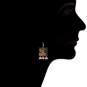 Parure de bijoux I Jewels Navratri : Collier en perles de bois et boucles d'oreilles pour femmes et jeunes filles – Bijoux artisanaux modernes faits à la main - Product Image 6