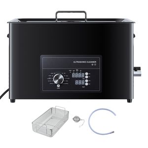Pulitore a Ultrasuoni Professionale da 30L con Controllo a Manopola, Cestello di Pulizia in Acciaio Inossidabile, Alimentazione Elettrica - Product Image 1