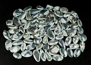 Wholesale Natural Green Moss Agate Rare Solar Quartz Smooth Loose Gemstone Cabochon for Jewelry Making Natural Solar Quartz - Product Image 3