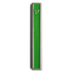 Tendance : Housse de Mezouza en Étain Vert Émaillé pour la Bénédiction de la Chambre, Plateau de Rangement Mural Rectangulaire, Décoration Minimaliste pour Salle de Bain, Durable - Product Image 1