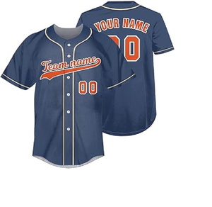 Camiseta de Béisbol Elástica de Alta Calidad con Logotipo Personalizado del Equipo, Transpirable, Deportiva, con Botones, para Entrenamiento - Product Image 5