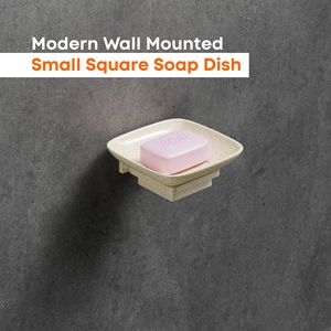 Stainless Steel Soap Dish Holder Square Shaped Metal Soap Case With Drainage Holes For Bathroom Vanity And Shower Storage Rack - Product Image 2