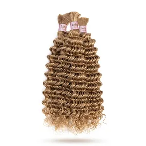 Perruque complète en dentelle, longue et bouclée, blonde naturelle, cheveux indiens Remy, base en dentelle suisse avec baby hair, taille personnalisable - Product Image 3