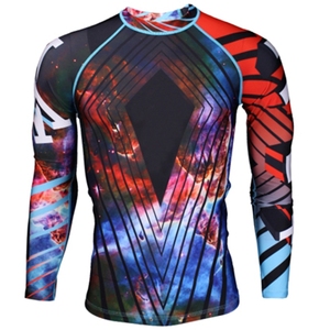 Rashguard homme 100% polyester, haute qualité, durable, sublimation, nouvelle arrivée, antibactérien. - Product Image 3