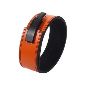 Custom Logo Unisex Fitness Gym <b>Belt</b> Back Support Breathable Cowhide Leather 10MM Thickness Buckle Closure for - Product Image 4