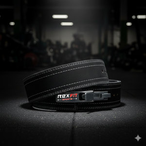 เข็มขัดยกน้ำหนัก Rexfit Sports Lever Buckle หนังแท้ สำหรับออกกำลังกายในยิมและการฝึกความแข็งแรง ช่วยพยุงหลัง - Product Image 6