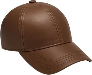 Casquette de baseball en cuir prête pour l'entraînement, service OEM ODM, logo personnalisé, tissu respirant à séchage rapide, casquette de baseball en cuir pour jeunes - Product Image 2