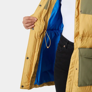 Parka réversible imperméable et isolée pour femme, idéale pour les sports d'hiver, avec capuche en fourrure coupe-vent, décontractée, fournisseur d'usine OEM ODM - Product Image 4