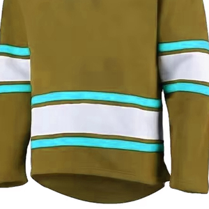 Jersey de Hockey con Capucha y Manga Larga, Diseño Sólido Personalizado, Absorbe la Humedad, Transpirable, Secado Rápido, 220g, Poliéster de Invierno, Unisex, para Hielo - Product Image 3