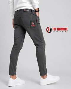 Pantalon cargo en denim délavé pour homme Fly Humble, coupe classique, kaki, coton, formel, respirant, léger, couleur unie, style été - Product Image 6