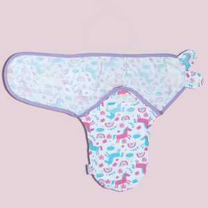 Polka Tots Pack de dos envolturas con estampado de unicornio y amor-Multicolor - Product Image 4