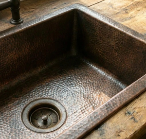 Fregadero de Cocina de Metal Cobre Vintage con Material de Calibre Grueso que Proporciona Mayor Resistencia, Estabilidad y Reducción de Ruido Durante el Lavado - Product Image 5