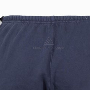 Pantalon de survêtement évasé déchiré bleu marine pour homme, taille élastique, style streetwear décontracté, en coton tricoté vieilli, style automne - Product Image 6