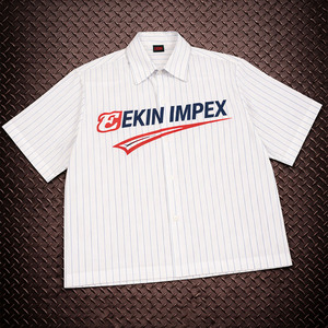 Boxy Letter Mandarin Collar <b>Dress</b> Shirt <b>Men</b> High Quality Casual Clothing Streetwear Button Flannel Fabric Breathable Quick Dry - Product Image 1