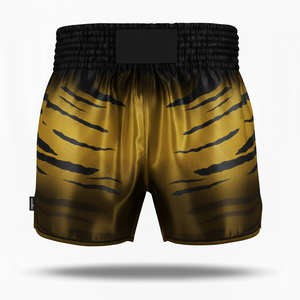 Pantalones Cortos de Muay Thai de Poliéster de Secado Rápido con Diseño Nuevo, Estilo Retro, Bordado, Equipamiento de Artes Marciales - Product Image 3
