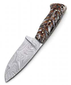 Handcrafted Patterned Steel <b>Craft</b> <b>Tool</b> Pinecone Resin Handle Executive Display Piece - Product Image 2