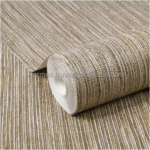 Revestimiento de Pared Autoadhesivo Impermeable de Rafia/Tela de Hierba Hecho a Mano, Moderno, para Decoración del Hogar, Sala de Estar y Dormitorio - Product Image 1