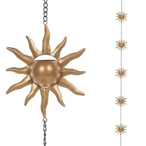 Cadena de Lluvia Minimalista Negra Tipo Cubeta, Alternativa Duradera a la Canalización de Drenaje para Drenaje Exterior Contemporáneo - Product Image 6
