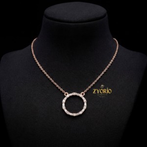Radiant Luxury Diamond Forever Symbol Pendant Necklace Gold Jewelry for Women Engagement Anniversary Bridal <b>Gift</b> Daily wear - Product Image 6