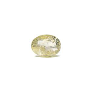 Loose 6 Carat Oval Cut Yellow Sapphire Gemstone for Fine Jewelry - Product Image 1
