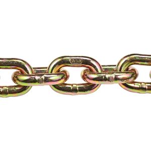 Catena di Trasporto G80 3/8" X 10.3FT (Confezione da 2) con Ganci a Forcella per Carichi Pesanti, Capacità 7100 Lbs SWL, Accessori Sicuri per il Controllo del Carico - Product Image 4