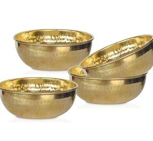 Bol à dessert moderne en laiton de qualité supérieure, compatible lave-vaisselle, écologique, à prix raisonnable pour la maison et les fêtes - Product Image 1